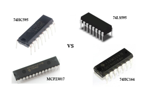 A 74HC595, 74LS595, 74HC164 és MCP23017 közötti különbségek megértése