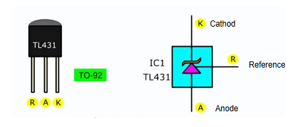 TL431 pin diagram