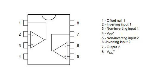 TL072 Pinout