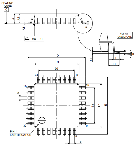 STM32F030C8T6 Package