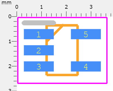 SN74LVC1G17DCKR Footprint