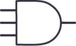 3-Input AND Gate Symbol