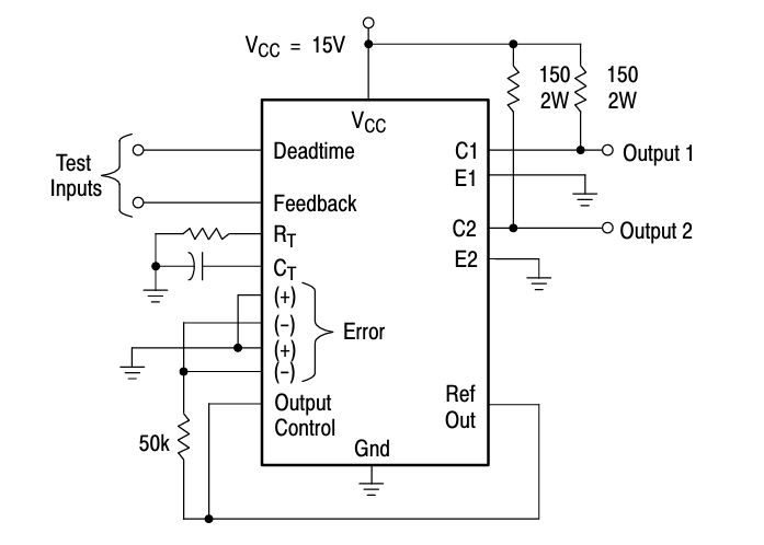 Deadtime and Feedback Control Circuit